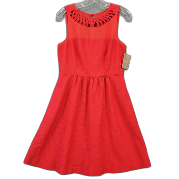 Anthropologie Dresses & Skirts - Maeve Anthropologie Red Rouge Dress NEW MSRP $168 Midi Sleeveless Women's Size 8